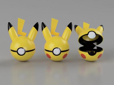 Pikachu Ball - Pokemon - Pokeball Functional