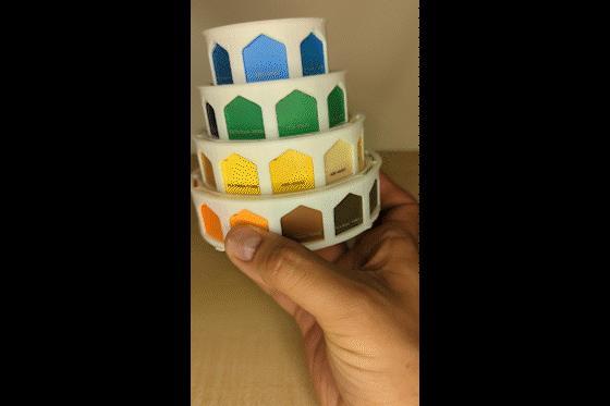 Collapsible Swatch Display