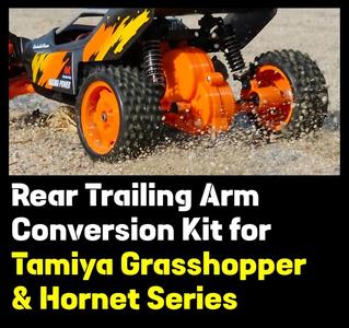 Rear Trailing Arm Conversion Kit for Tamiya Grasshopper & Hornet Series