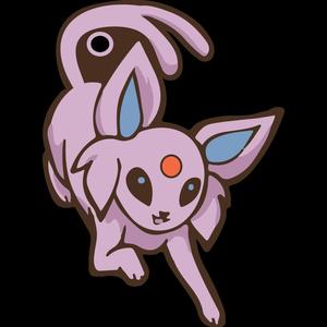 Espeon Keychain, Pokemon Keychain, Eevee Charm, Pokemon Charm, 3D Printed Keychain