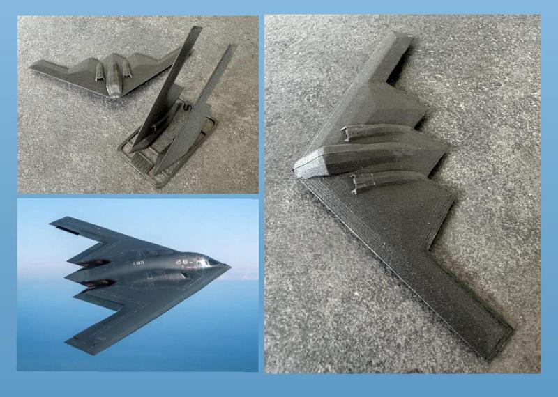 B2 Spirit Stealth Bomber kit card
