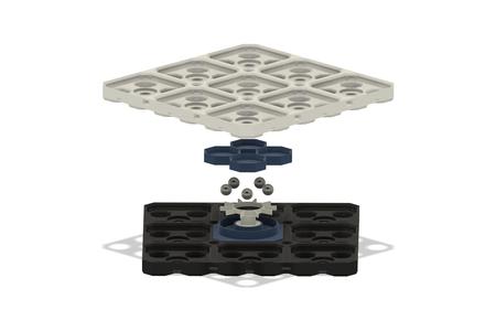 Spinfinity - A rotational system for Gridfinity, Multigrid, and Multiboard