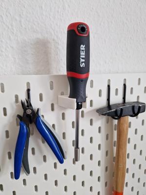 Stier/Inbus ratchening screwdriver mound for IKEA Skadis