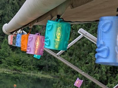 String Light Tiki Shades - Clip On Covers