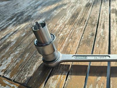 Bafang center shaft nut socket tool adaptor for BBS01 BBS02