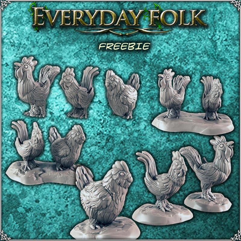 Chickens - SUPPORT FREE - Everyday Folk