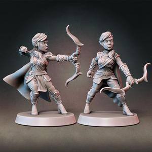 Elf Ranger Set (Type A&B) with Modular Hands and Weapons (Presupported)