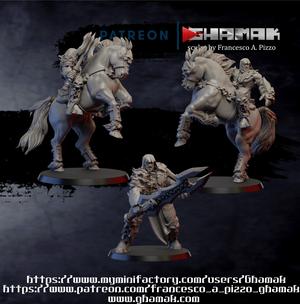 Antipaladin foot and on horse