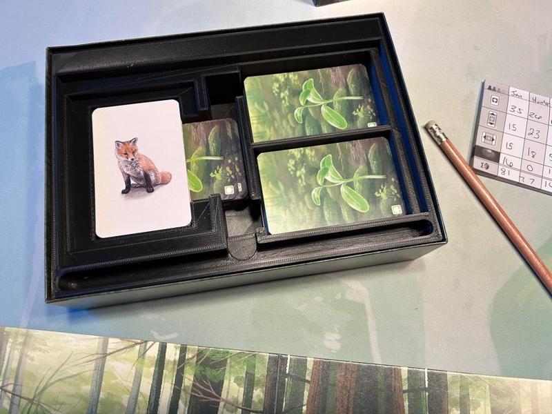 Forest Shuffle game box organizer insert