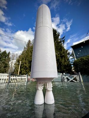New Glenn Rocket - 1:100 Scale - 38.4" - 3ft 2in - Extremely Detailed Model - 99% accurate