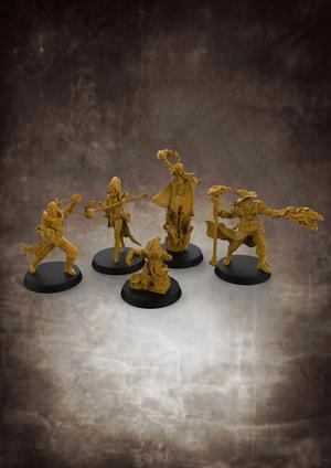 Mage Bundle (5 x 32mm scale miniatures)