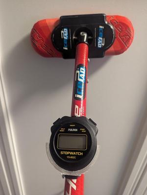 Curling Broom Stopwatch Holder
