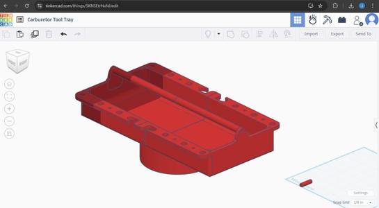Carburetor Tool Tray