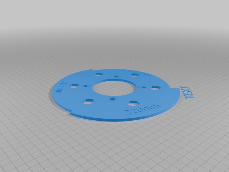 Pitbike disc brake fit check for 190, 210,220mm discs