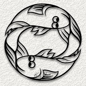 Pisces wall art astrological home decor