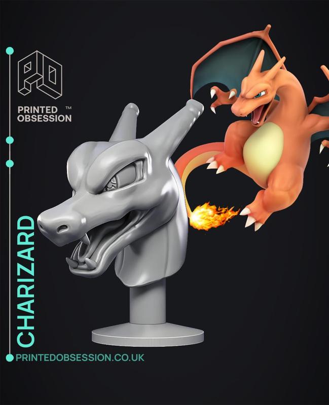 Charizard Bust - Pokémon - Fan Art
