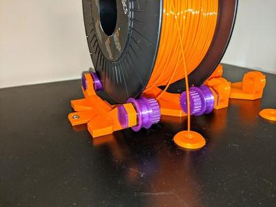 Gliding Adjustable Spool Holder for the Original Prusa i3 MK3 ENCLOSURE -Ikea Lack table