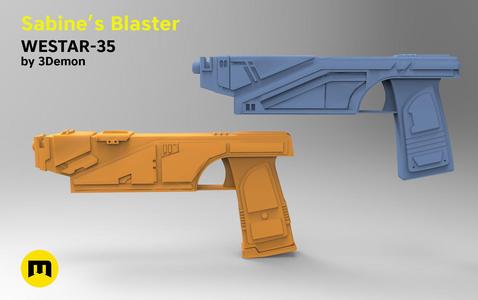 Sabine Wren  from Star Wars - 2 Blasters