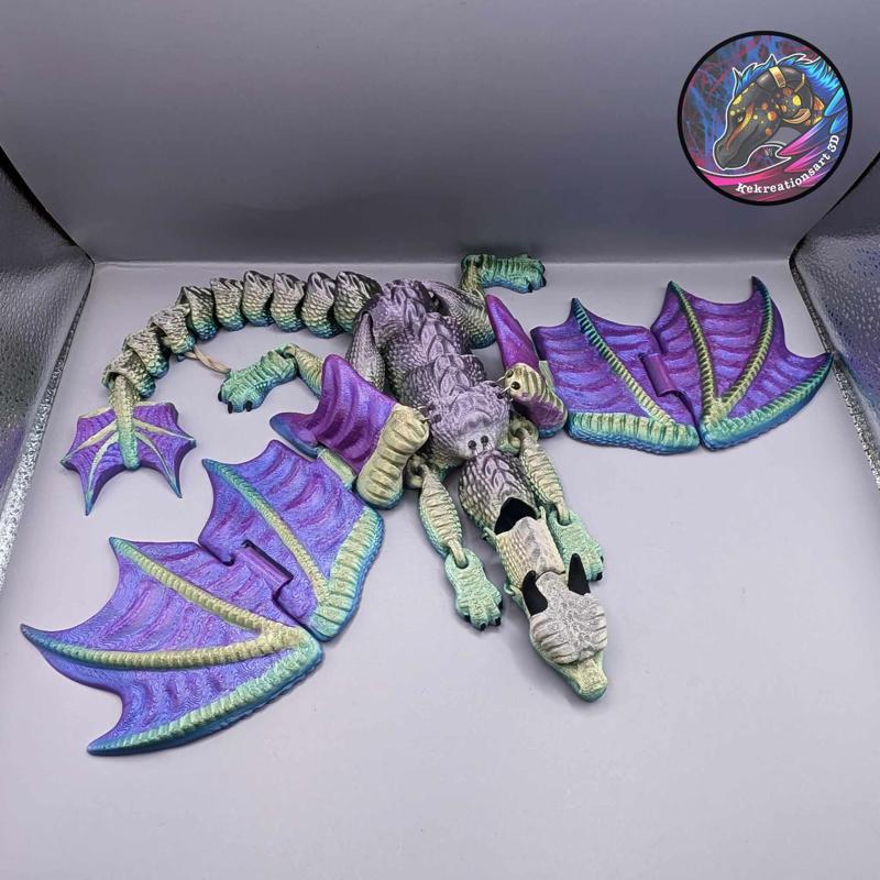 Flexi Dragon Finger Arm Puppet