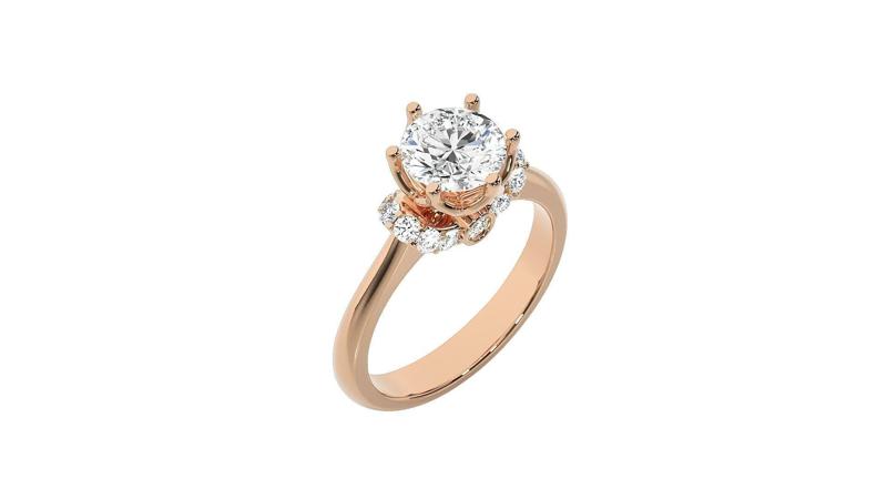 solitaire wedding engagement women ring 3dm render detail
