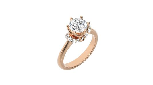 solitaire wedding engagement women ring 3dm render detail