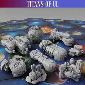 Twilight Imperium Ships Titans of Ul 3D print models