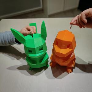 Low Poly Pokemon Piggy Bank (Flowalistik design)