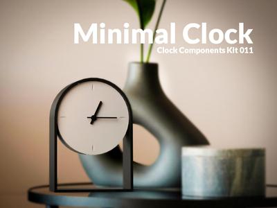 Minimal Modern Clock - Clock Components Kit 011