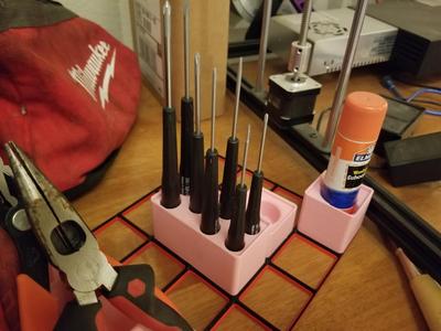 Gridfinity fits Wiha 7pc Micro Screwdriver Set