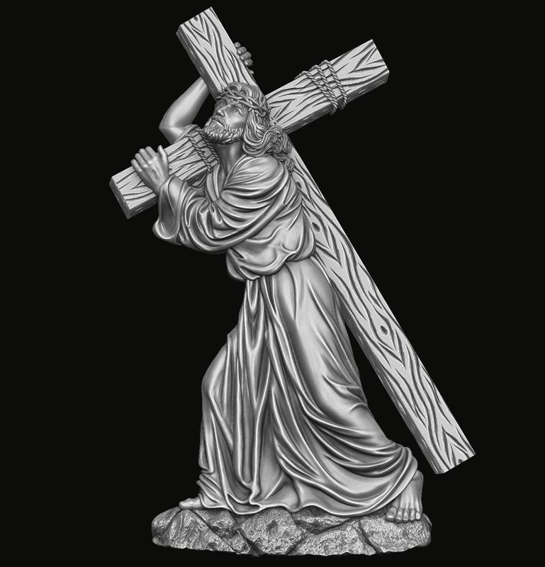 Jesus Carrying The Cross Relief