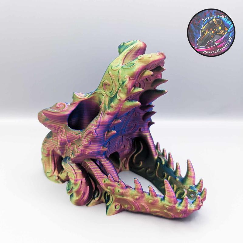 Decorative Dragon Skull Dice Tower