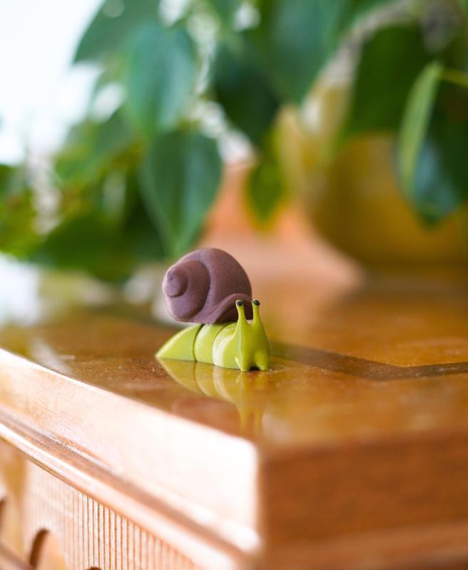 Slidey Snail - Fidget Articulating Snail - Ludo 3D Printed Animal flexi