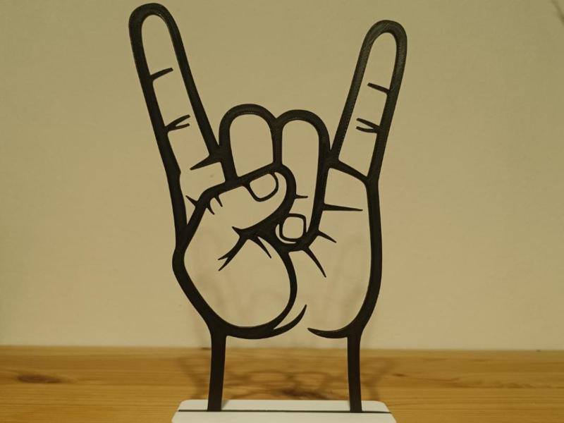 Rock 'n' Roll Hand Gesture