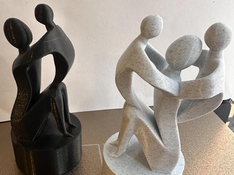 Mother's Day Sculpture with sons