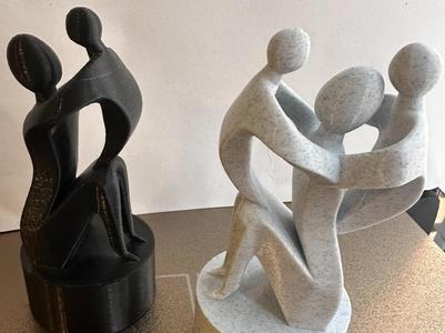 Mother's Day Sculpture with sons