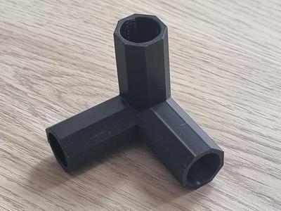 Corner connector fitting for mini greenhouse frame