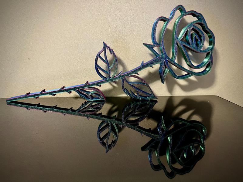 Rose desk art