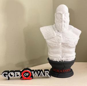 Kratos Bust Colorized