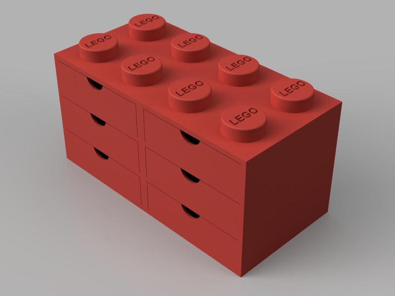 Lego Chest of drawers brick 2x4