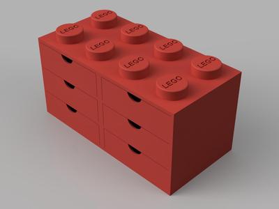 Lego Chest of drawers brick 2x4