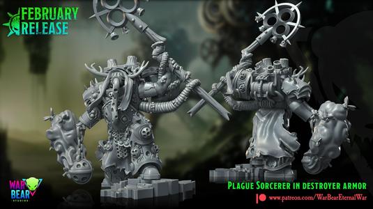 Plague warlock in destroyer armour