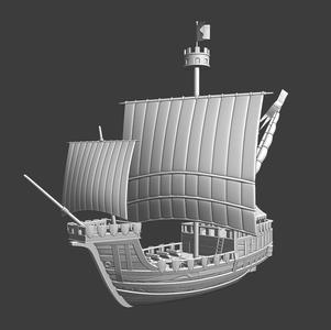 Medieval Earls Warship - wargaming model