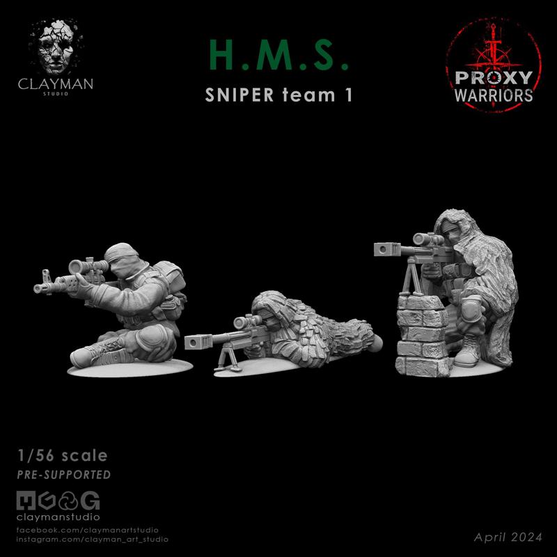 HMS SNIPER Team 1 - 1/56 scale