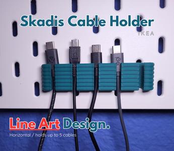 Cable Holder Ikea Skadis 