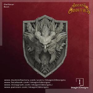 Pre-supported Owlbear Bust