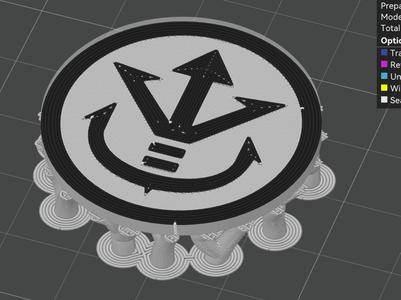 Royal Saiyan Crest Croc Charm