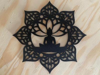 Buddha Mandala in Lotus Flower