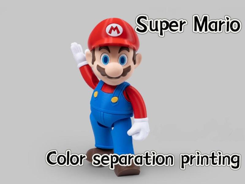 Super Mario multicolor, presupported, no AMS needed, desktop decoration