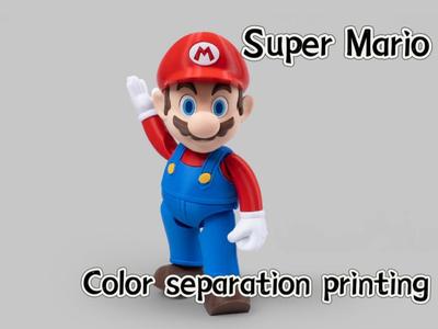 Super Mario multicolor, presupported, no AMS needed, desktop decoration