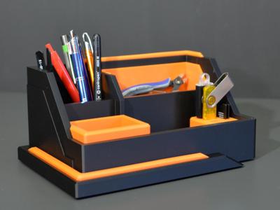 Cyberpunk Desk Organizer – Large Version